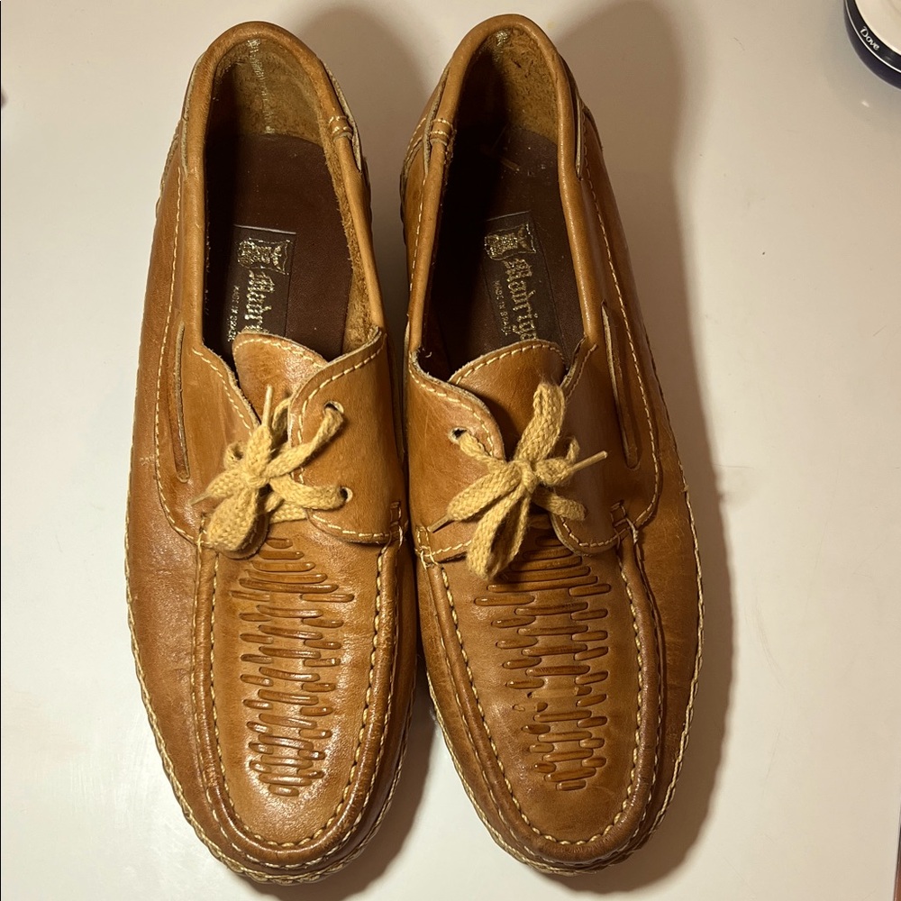 Madrigal Sebago Tan Leather Brazilian Slip-On Loafers